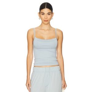 Eterne 90s Tank Top Cami Soft Jersey Light Dusty Blue XS